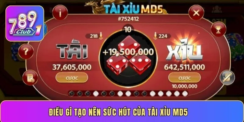 Điều gì tạo nên sức hút của Tài Xỉu MD5